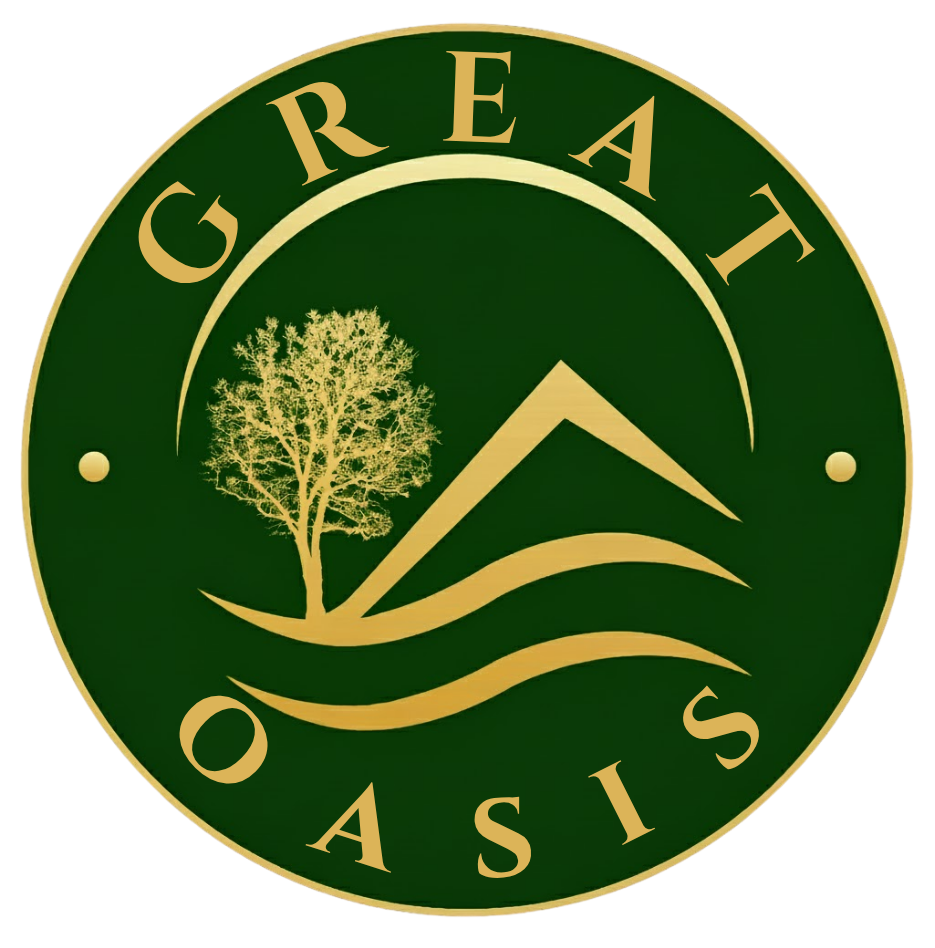 A logo of a landscaping and irrigation company