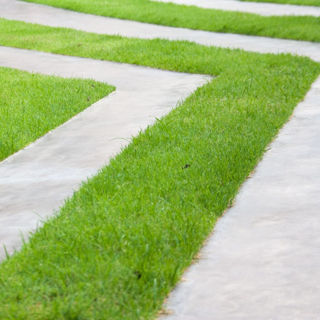 A sample of a concrete walkway