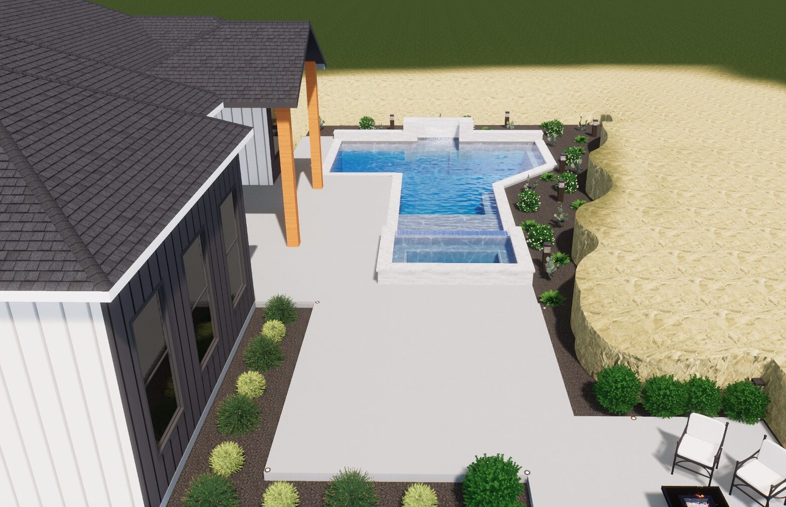 A very good landscaping design