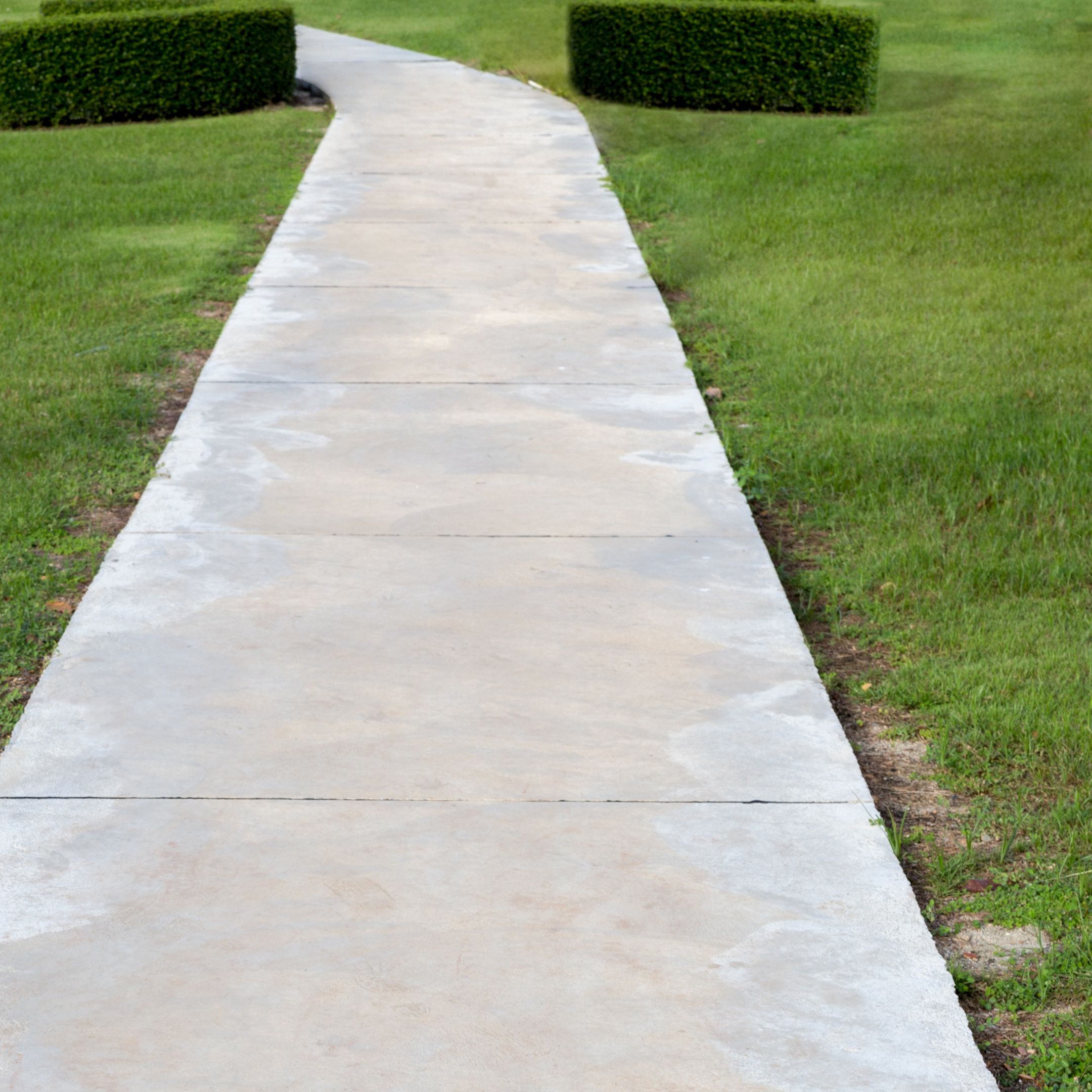 A concrete walkway